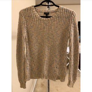 Jessica Simpson Dazy Crew-Neck Sweater Beige XS
